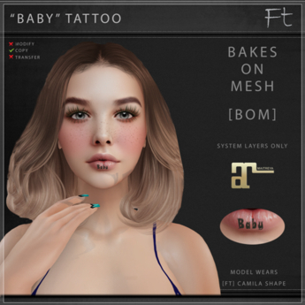 Second Life Marketplace - [FT] Tattoo - Baby Lips